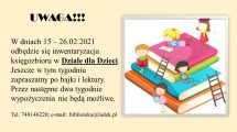 Inwentaryzacja działu dla dzieci